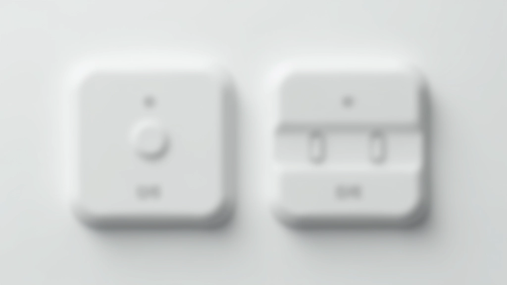 Toggle-Switches in verschiedenen Positionen und Zuständen, alle im Soft-UI Stil gestaltet