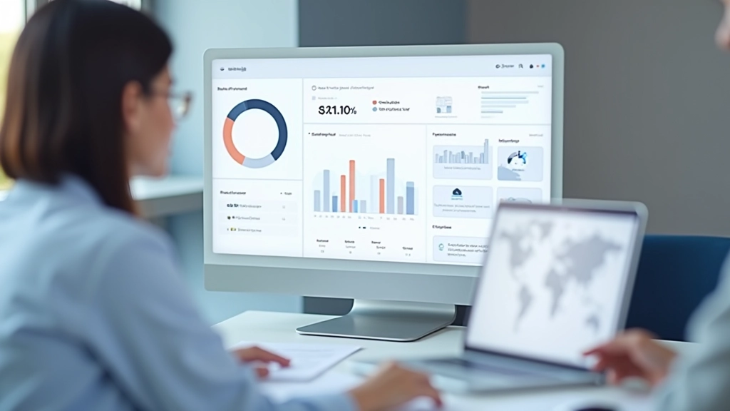 SaaS-Dashboard mit neumorphen Komponenten